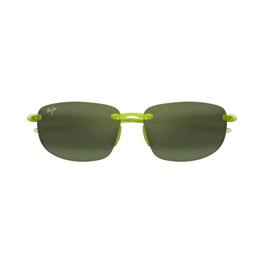 Hookipa Rimless Sunglasses with Rectangular Lenses and Translucent Temples