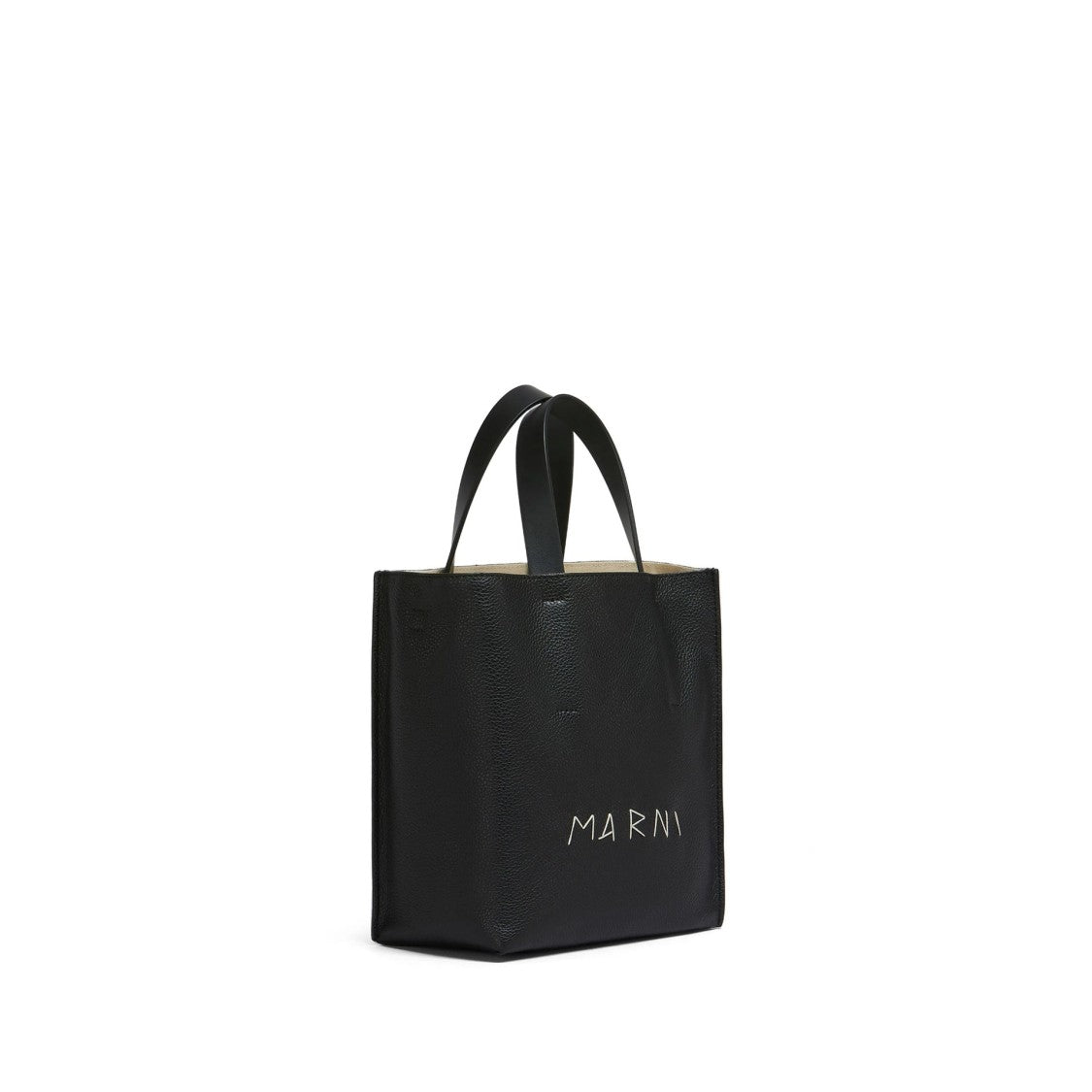 Structured Mini Bag In Exquisite Black Calf Leather