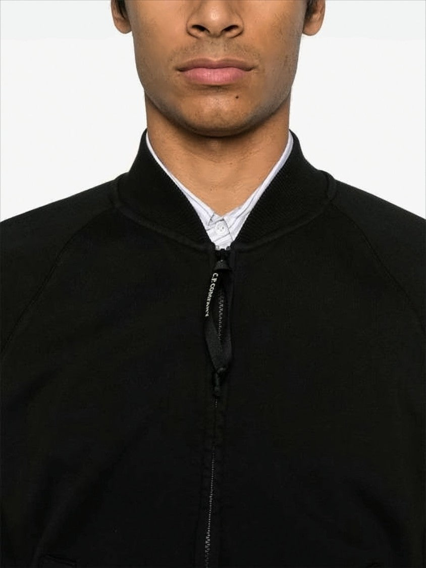 Structured Black Jacket with Ribbed Cuffs
