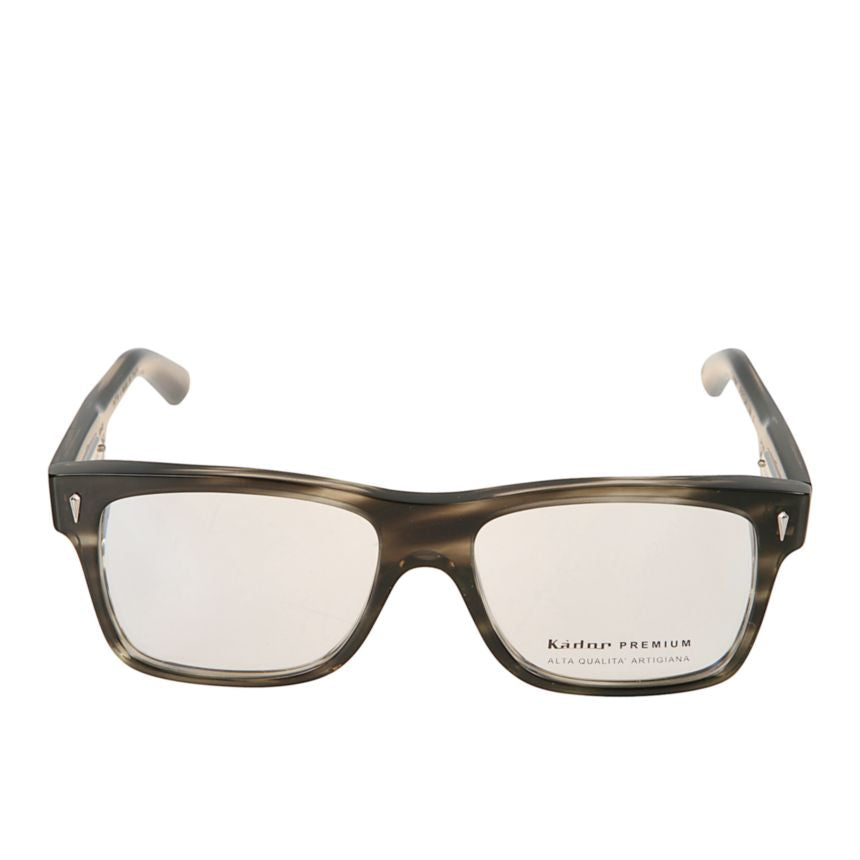 Premium 5 Translucent Smoky Brown Rectangular Eyeglasses
