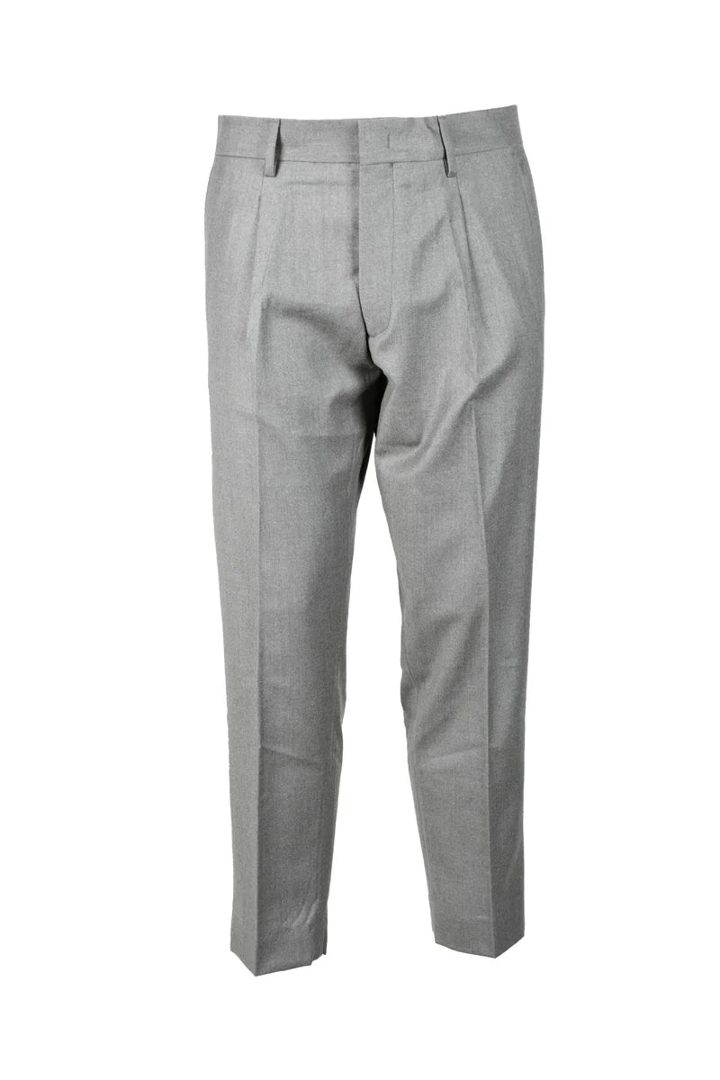 Virgin Wool Trousers Taupe