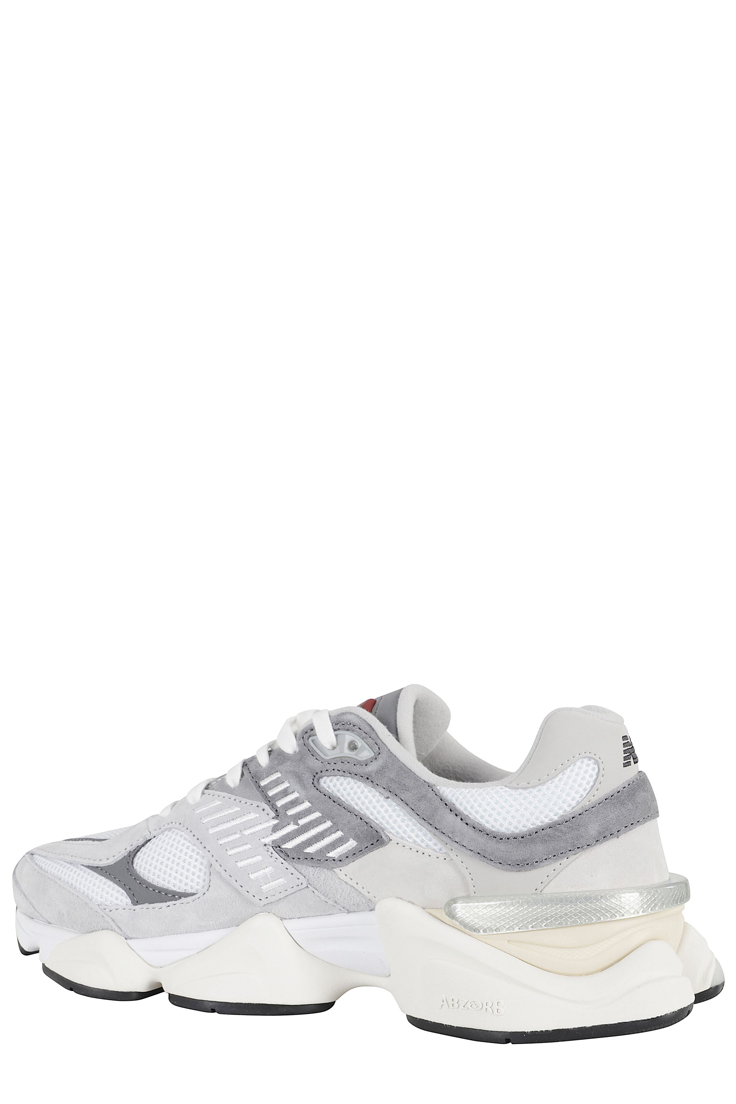 Chunky Slate Grey Sneakers With Mesh