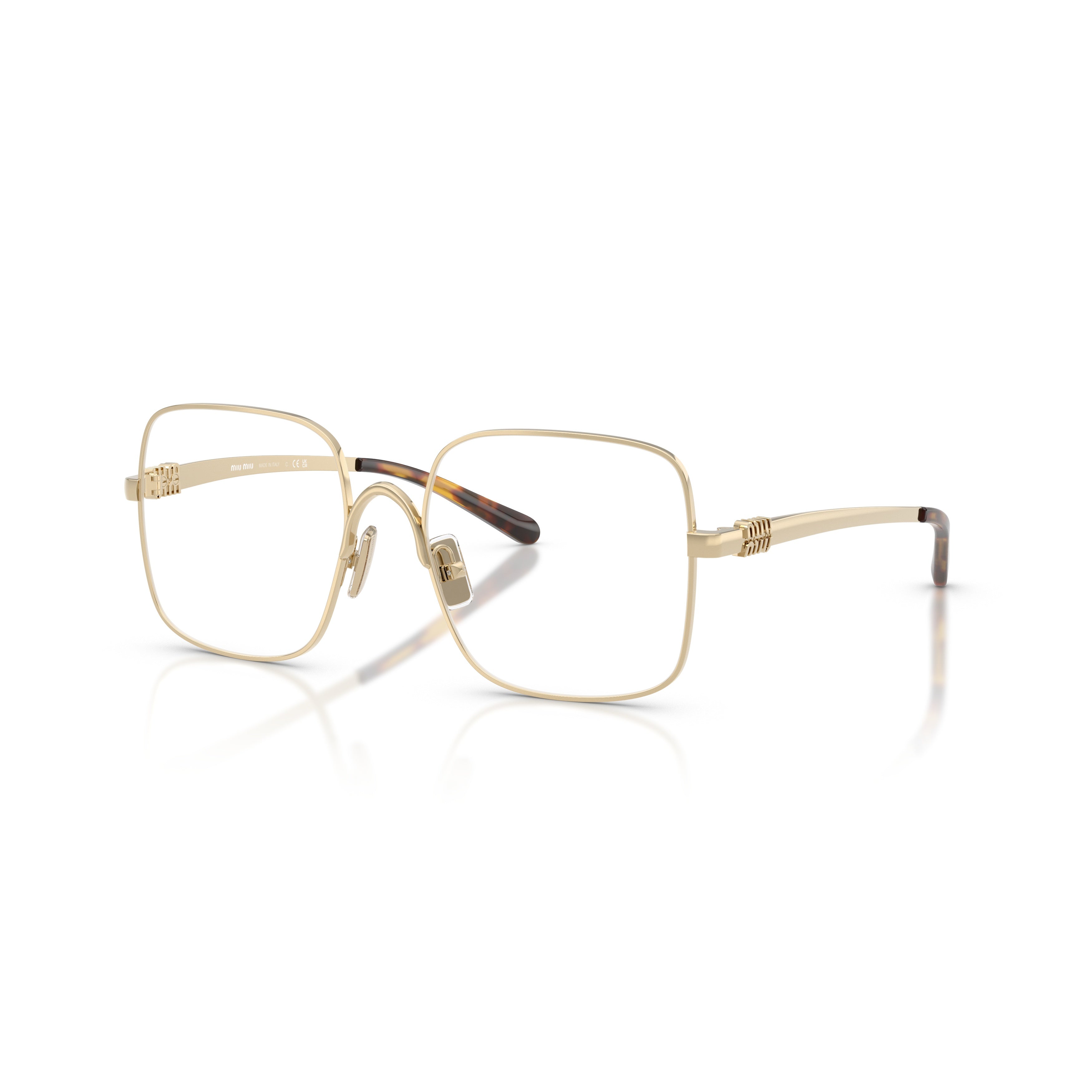 0mu 51yv Square-Frame Gold Metal Sunglasses
