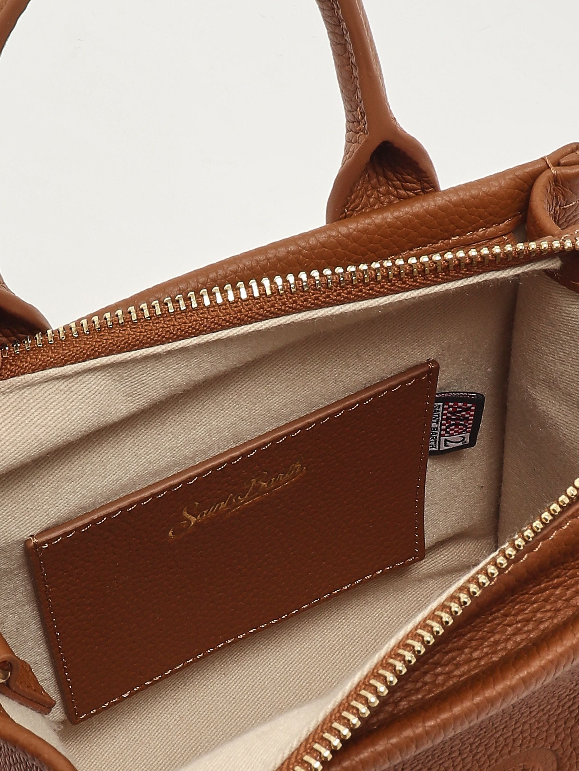 Rectangular Structured Handbag With Embossed Detail