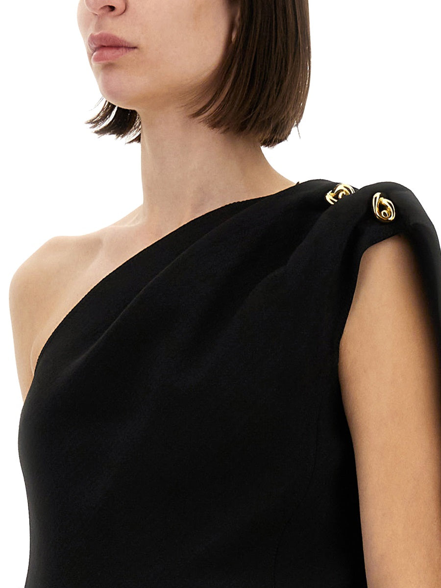 Tailored Crepe Top with Minimalist Design