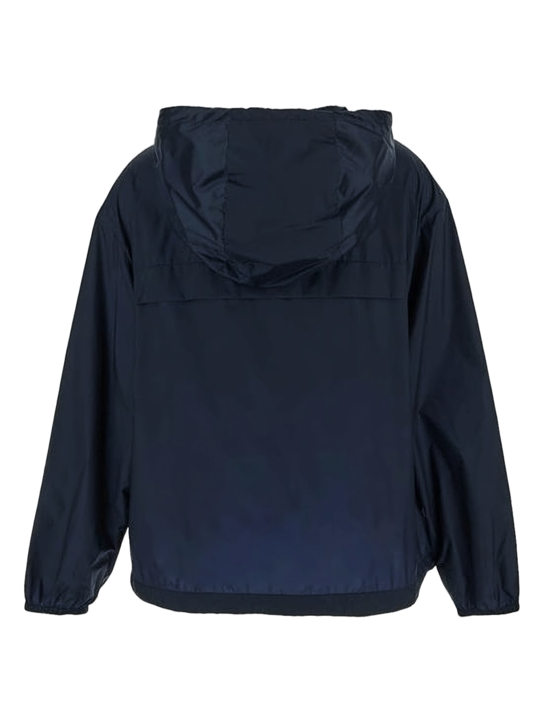 Lightweight Blue Polyamide Jacket with Hood