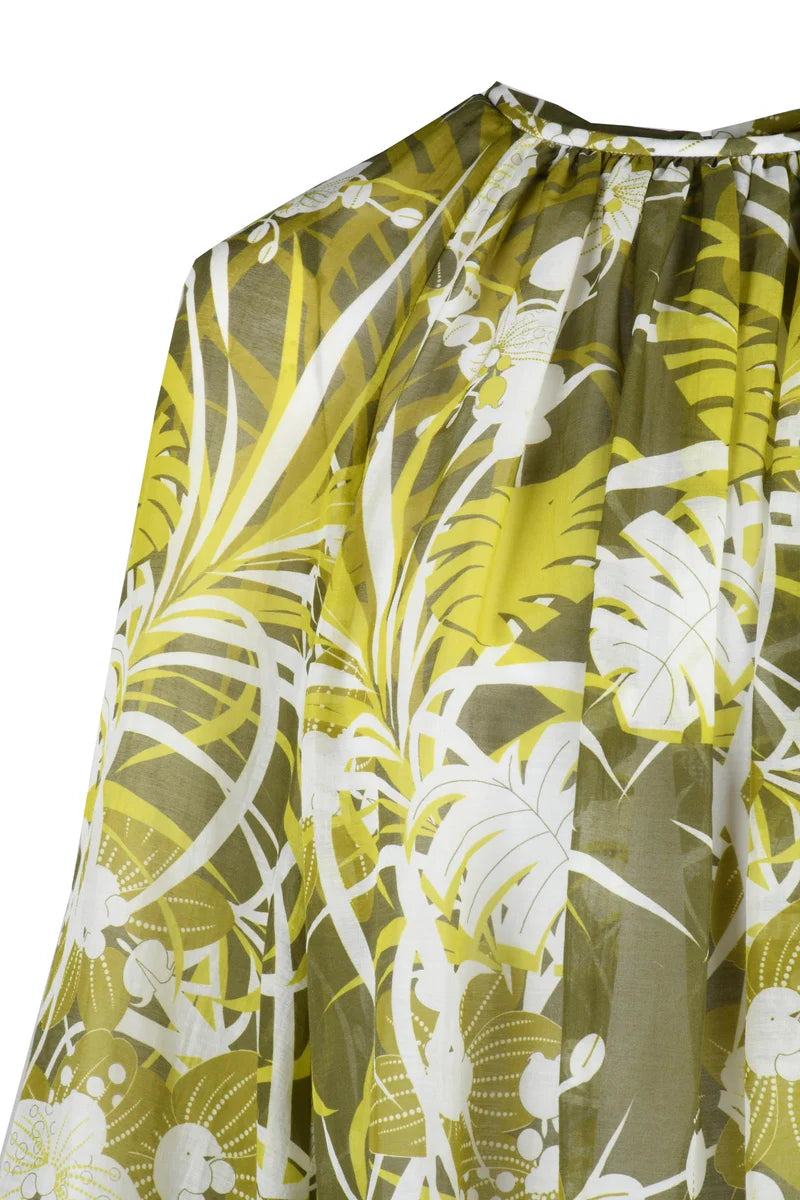 Caprara Brushed Blouse - Green