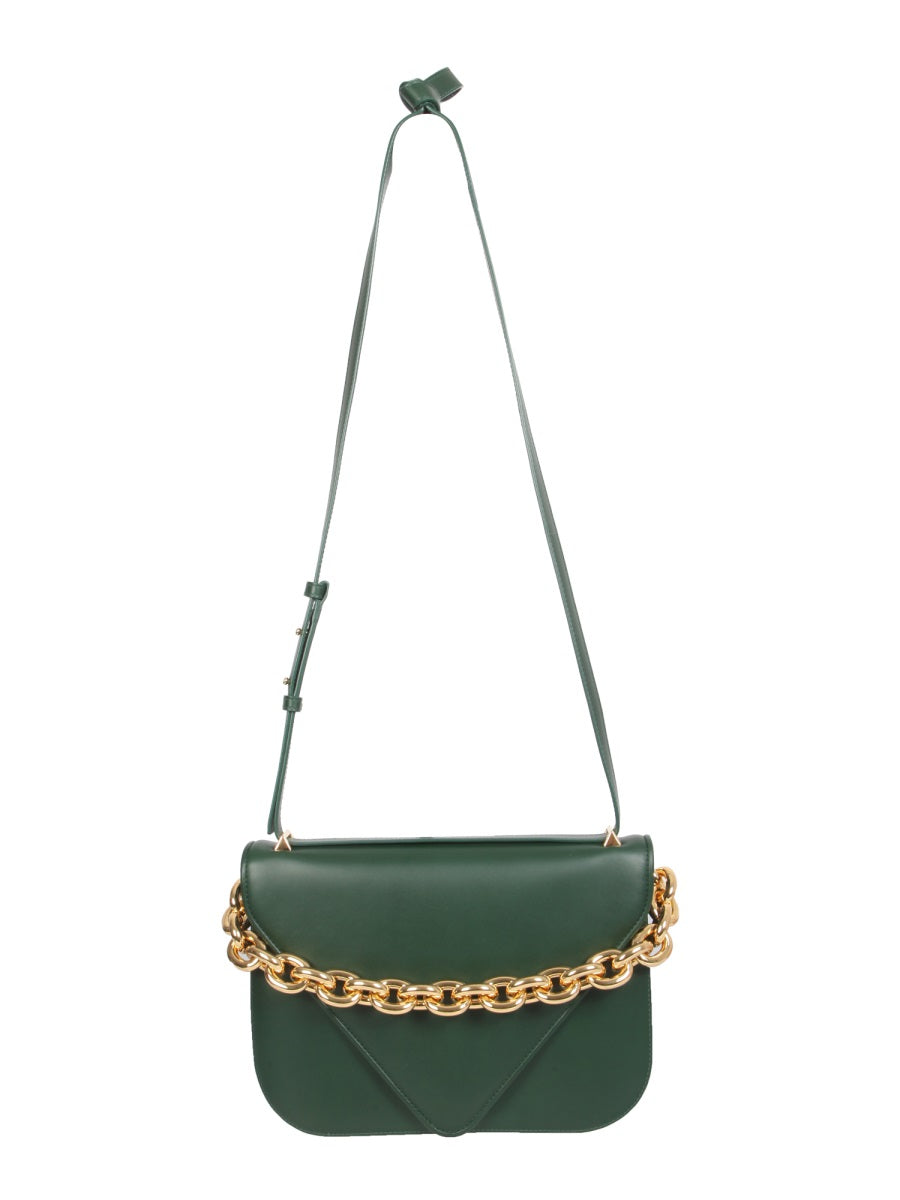 Structured Brown Leather Shoulder Bag with Adjustable Strap