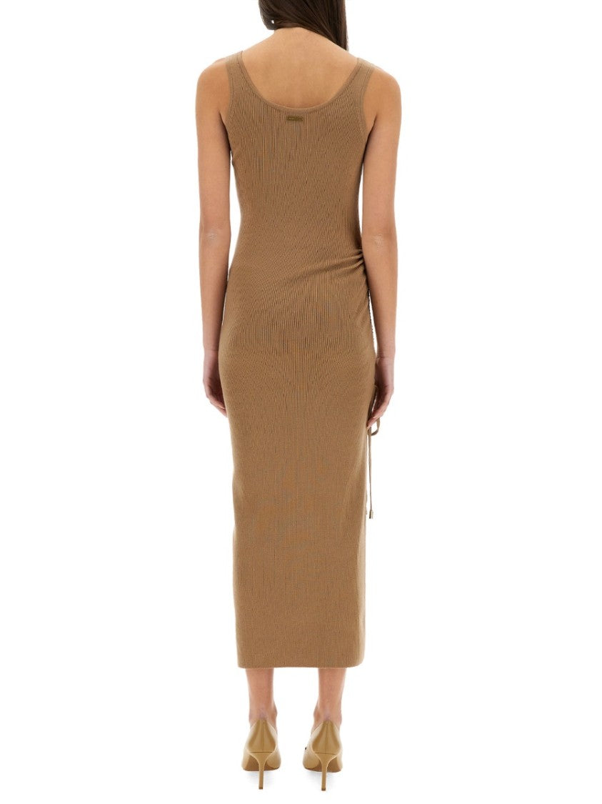 Stretch Wool Blend Camisole Dress