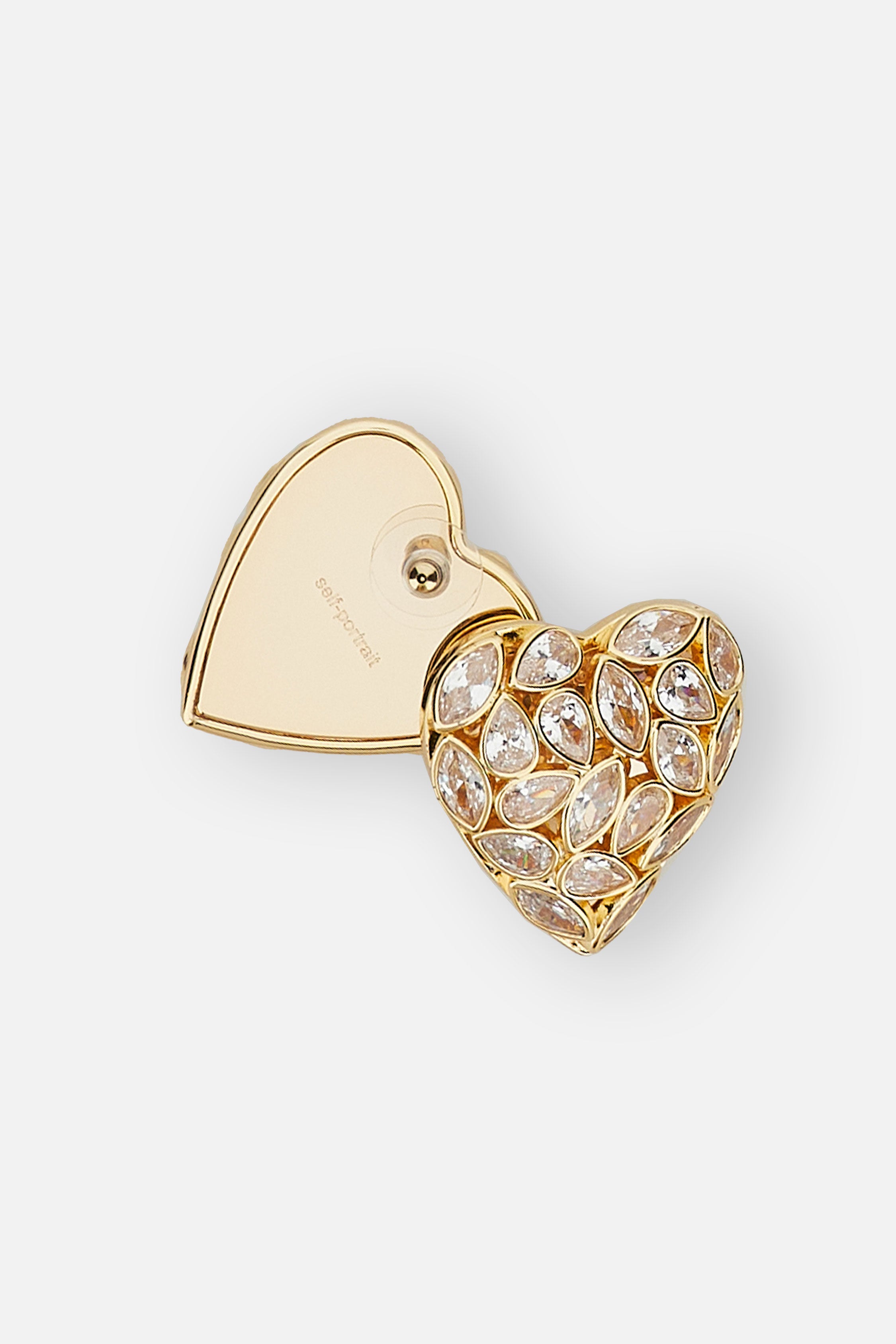 Embellished Heart Earrings