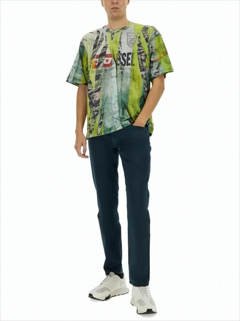 Straight-Leg Denim Pants