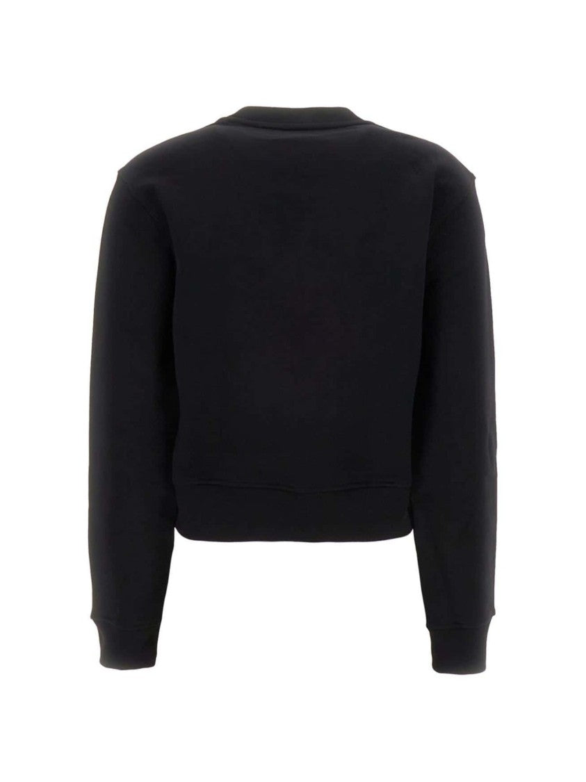 Black Cropped Sweatshirt
