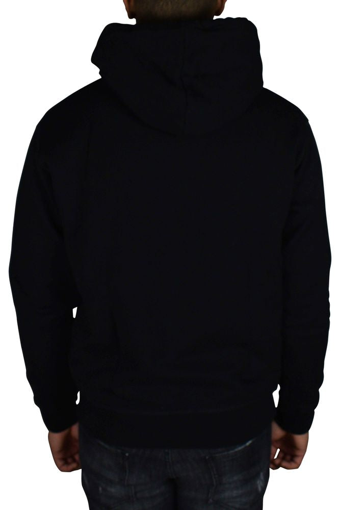 Graphic Print Hooded Sweatshirt With Drawstring Detail