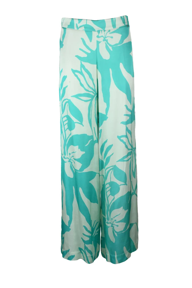 Wide-Leg Trousers with Fluid Drape