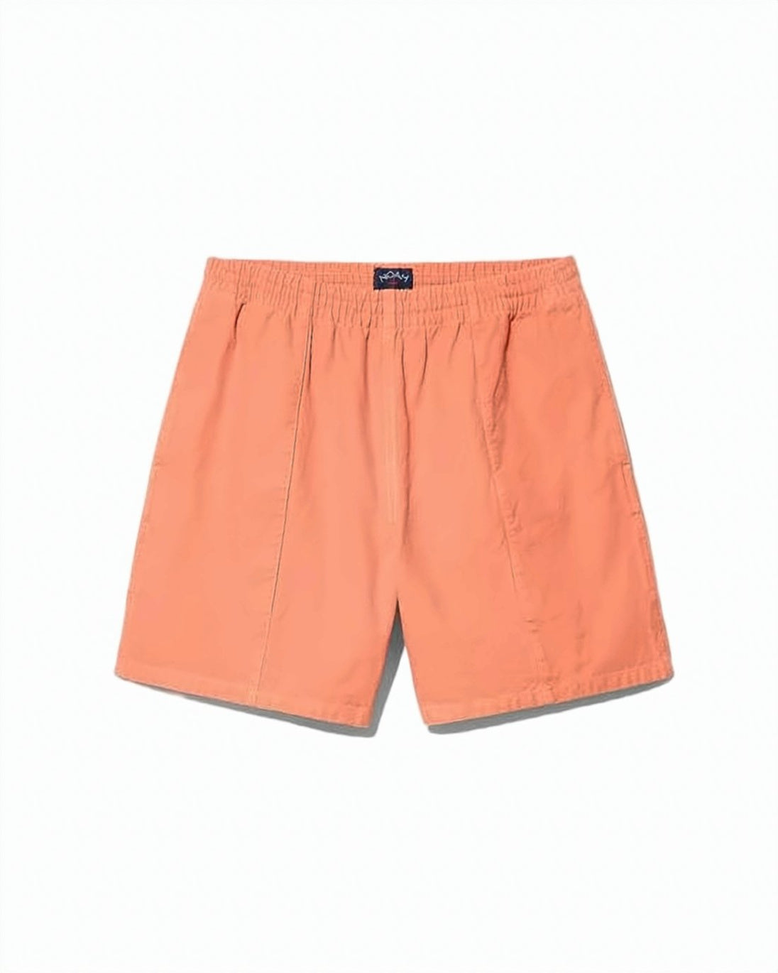 Relaxed-Fit Orange Shorts with Elastic Waistband