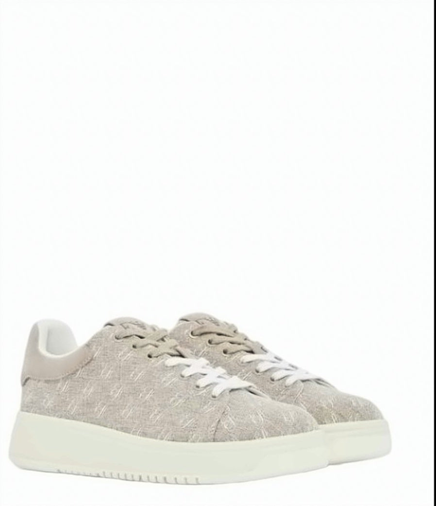 Logo Print Canvas Sneakers