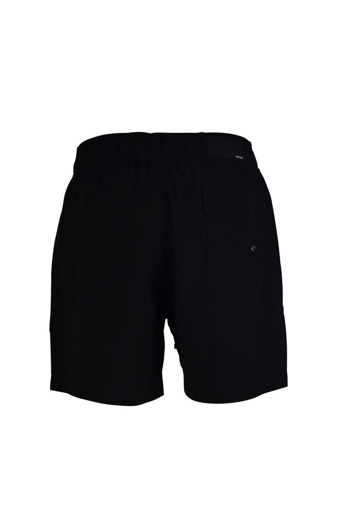 Amiri Black Swim Shorts With Adjustable Waist