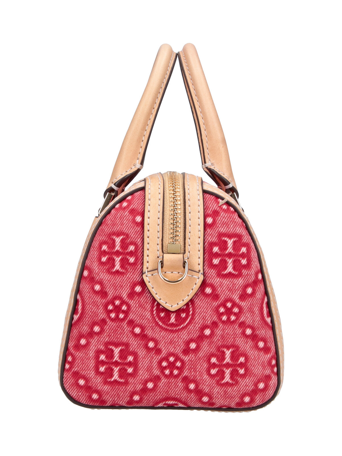 Red Monogram Petite Barrel Bag