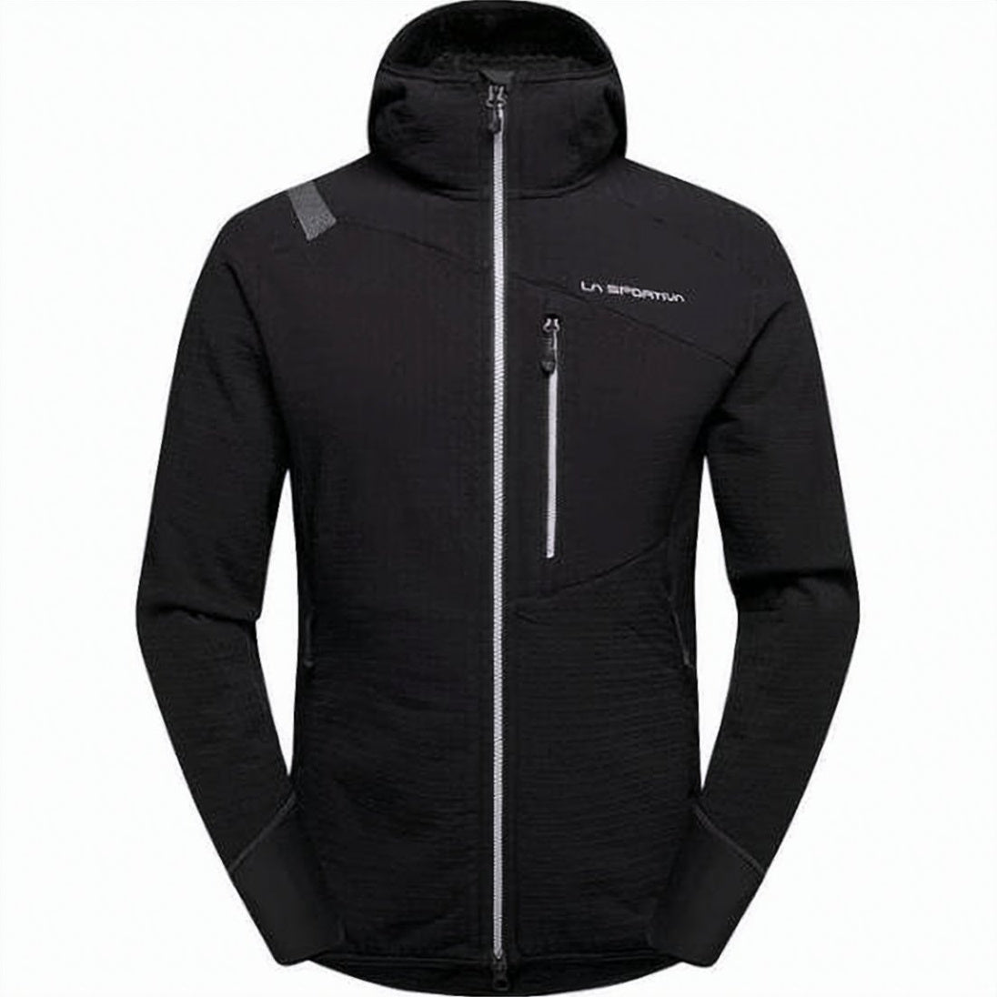 Fitted Black Jacket with High Collar