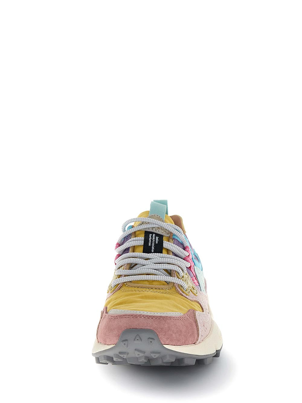 Pastel Multi-layered Sneakers with Chunky Sole