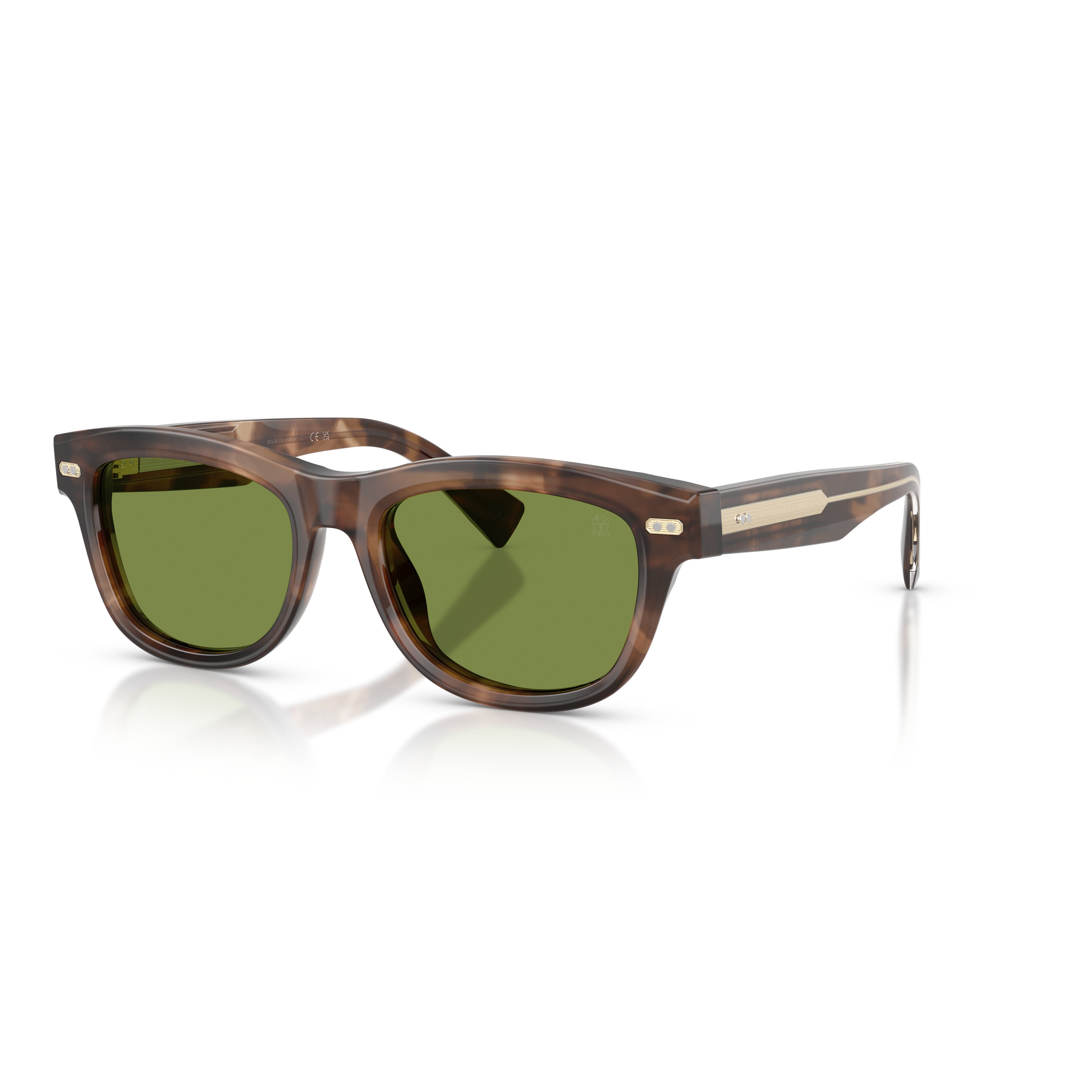 0bc3016s Rectangular Acetate Sunglasses with Tortoiseshell Pattern