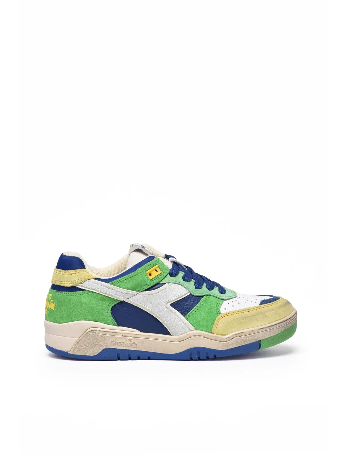 Green Leather Polyester B.560 Sneakers