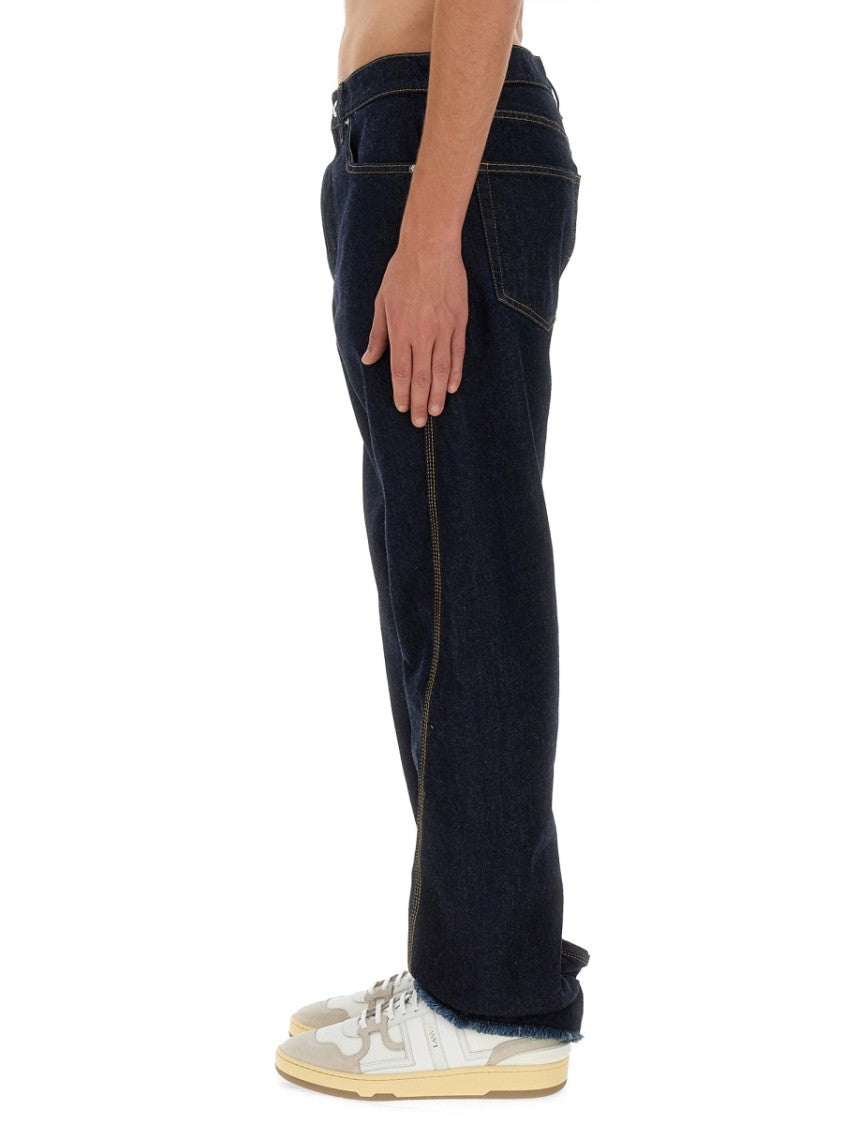 Relaxed Fit Twisted Seam Denim Jeans