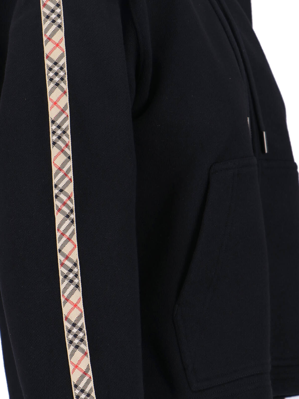 Classic Fit Round Neck Knit Hooded Sweatshirt