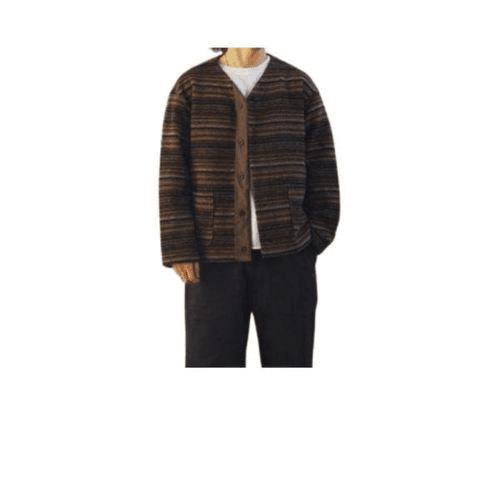 Relaxed Fit Horizontal Striped Cardigan