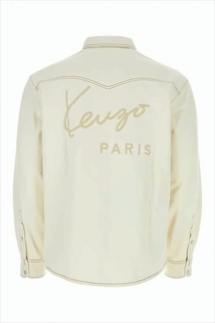 Classic Long-Sleeve Cotton Shirt With Button-Up Front