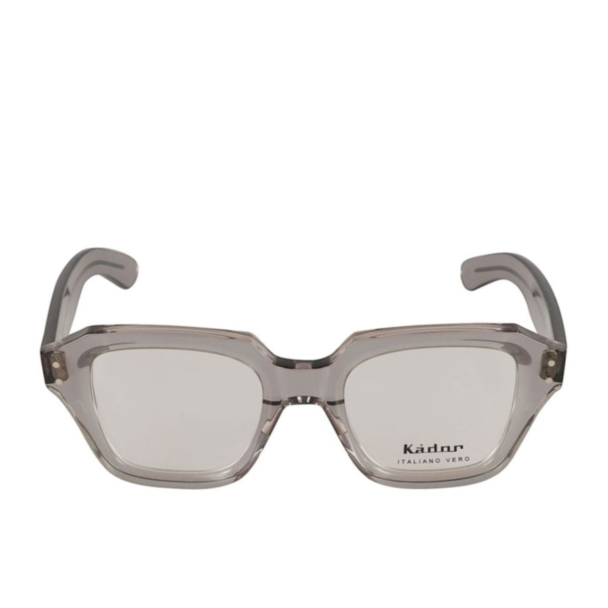 Smoke Translucent Smoky Gray Square Frame Eyeglasses