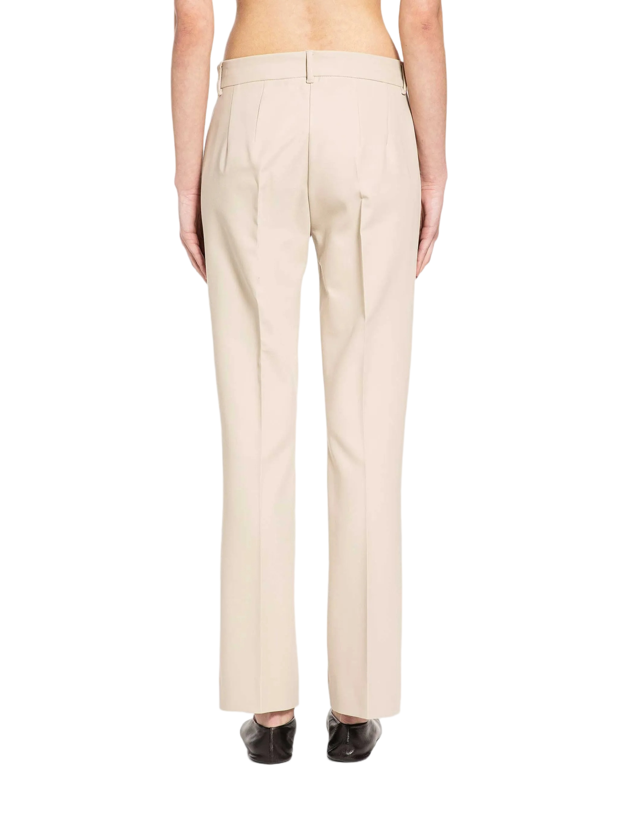 Black Fatina Tailored Straight-Leg Trousers