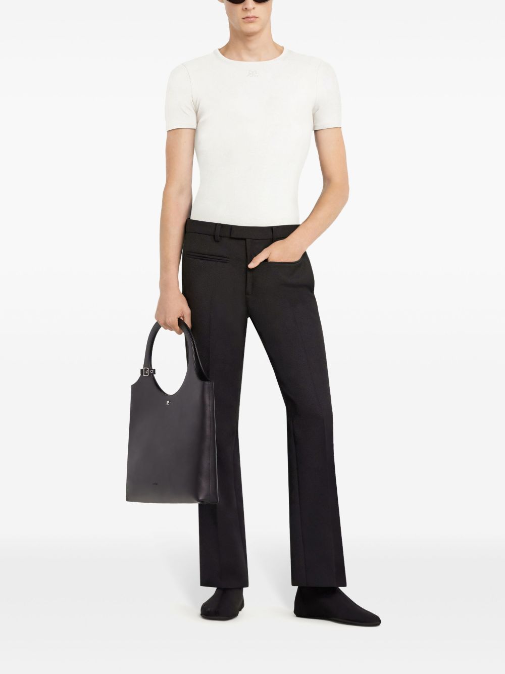 Tailored White Crew Neck T-Shirt
