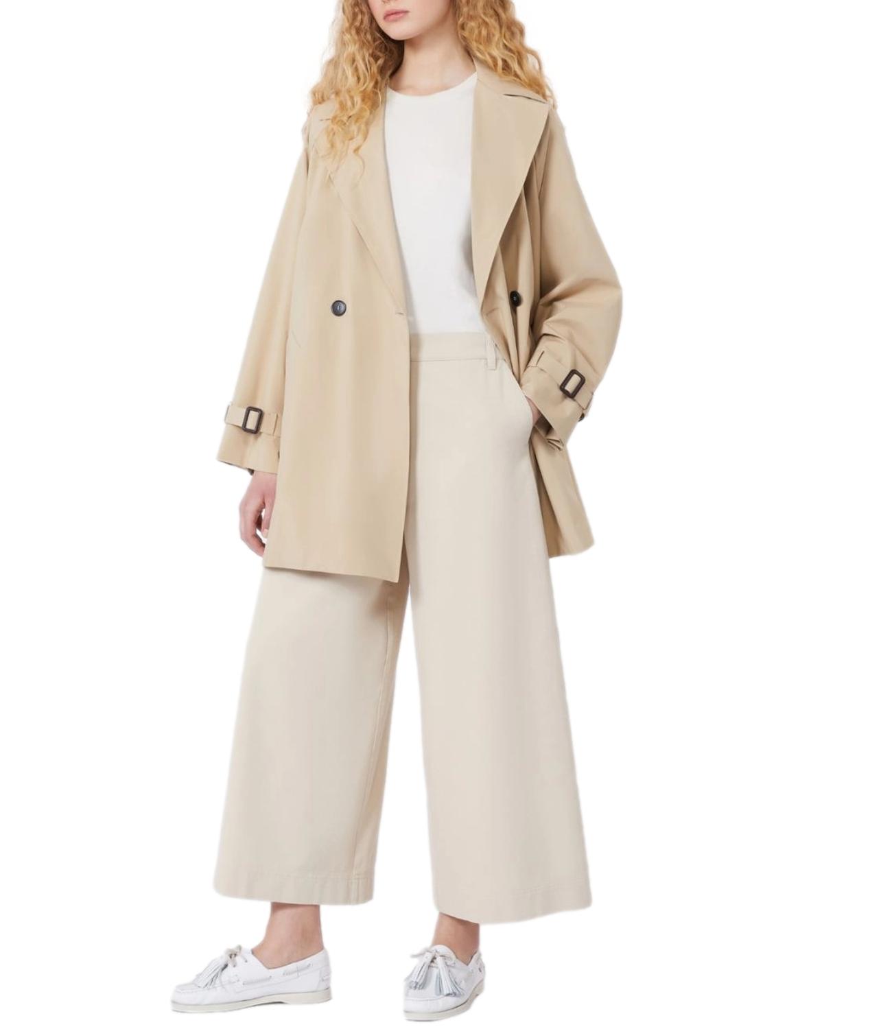 Bicolor Beige Waterproof Raincoat