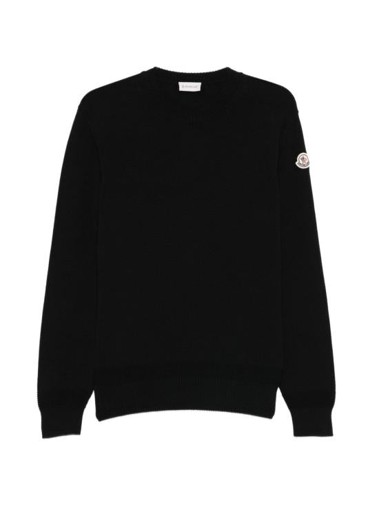 Crewneck Sweater With Ribbed Detailing And Discreet Logo