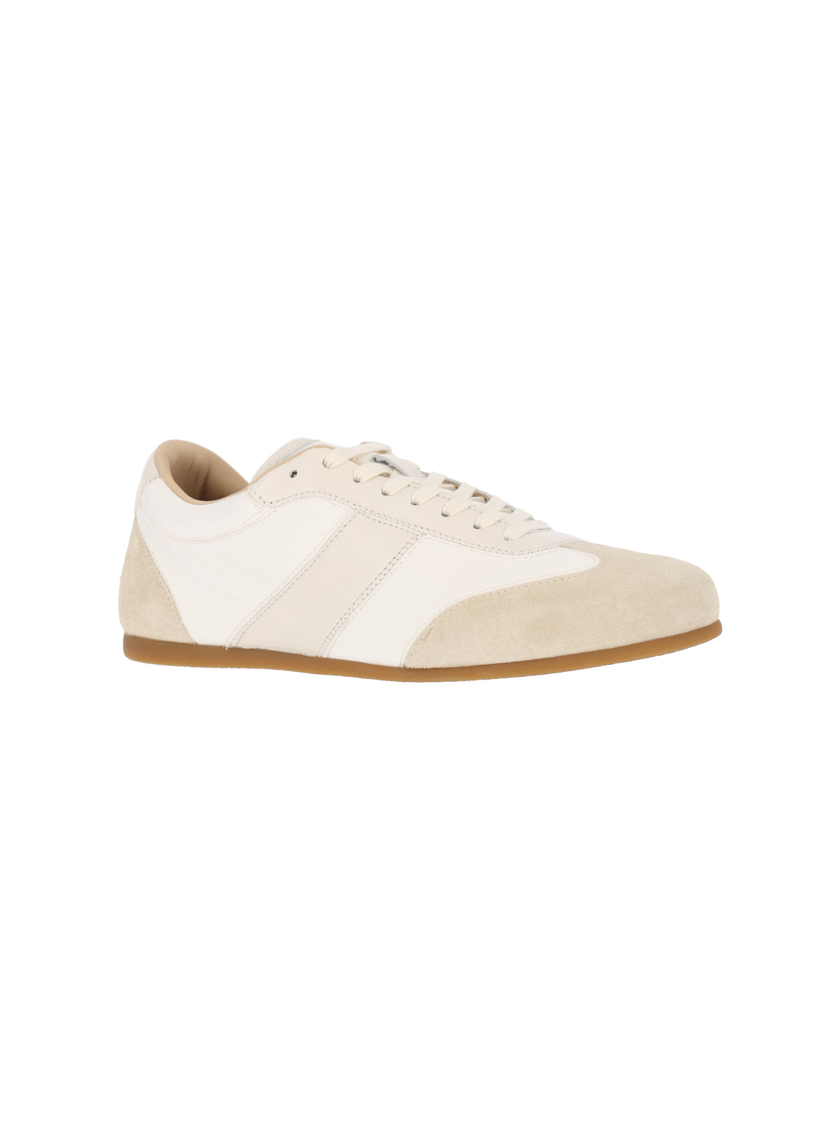 White Soft Runner Fabric Sneakers