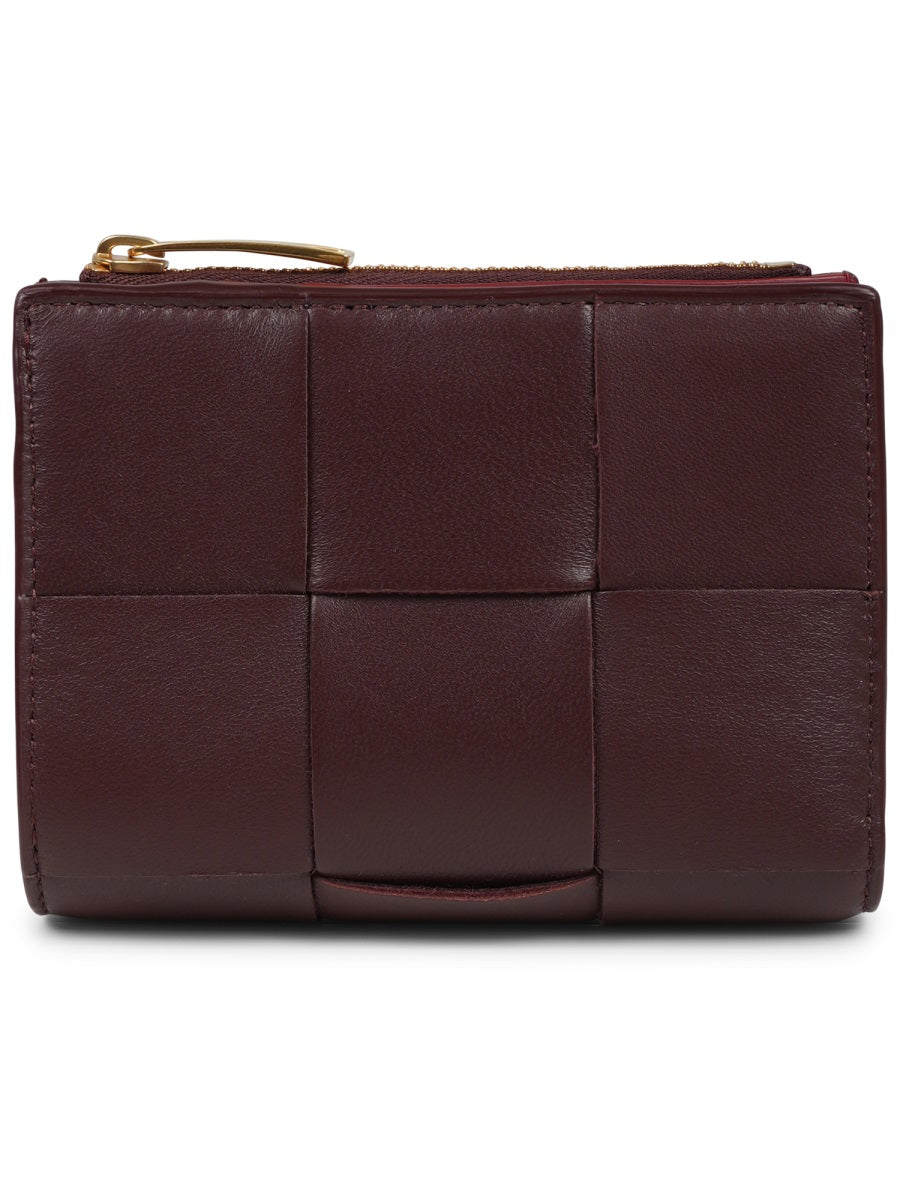 Compact Bi-Fold Wallet With Woven Detail
