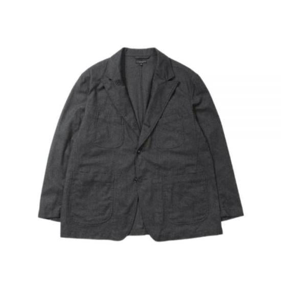 Relaxed Fit Notched Lapel Jacket With Textured Finish