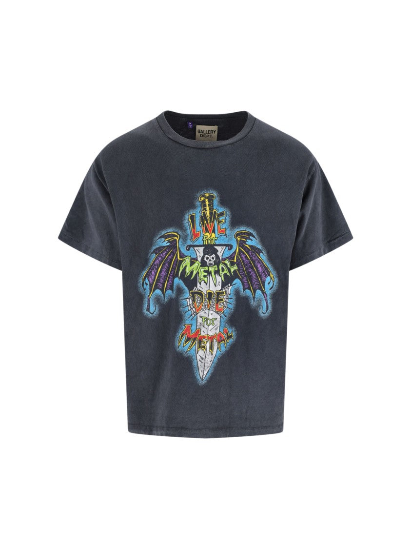Classic Black T-Shirt With Round Neckline And Short Sleeves