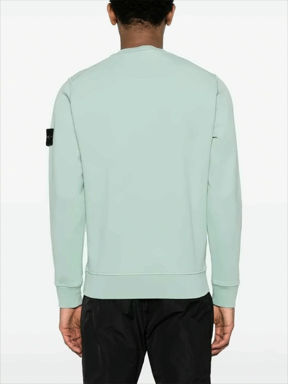 Crewneck Sweatshirt with Distinctive Compass Patch