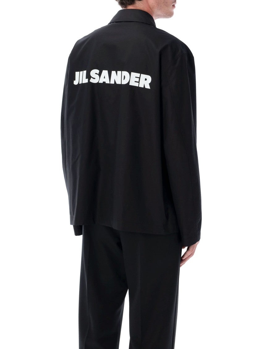 Relaxed Fit Black Cotton Jacket