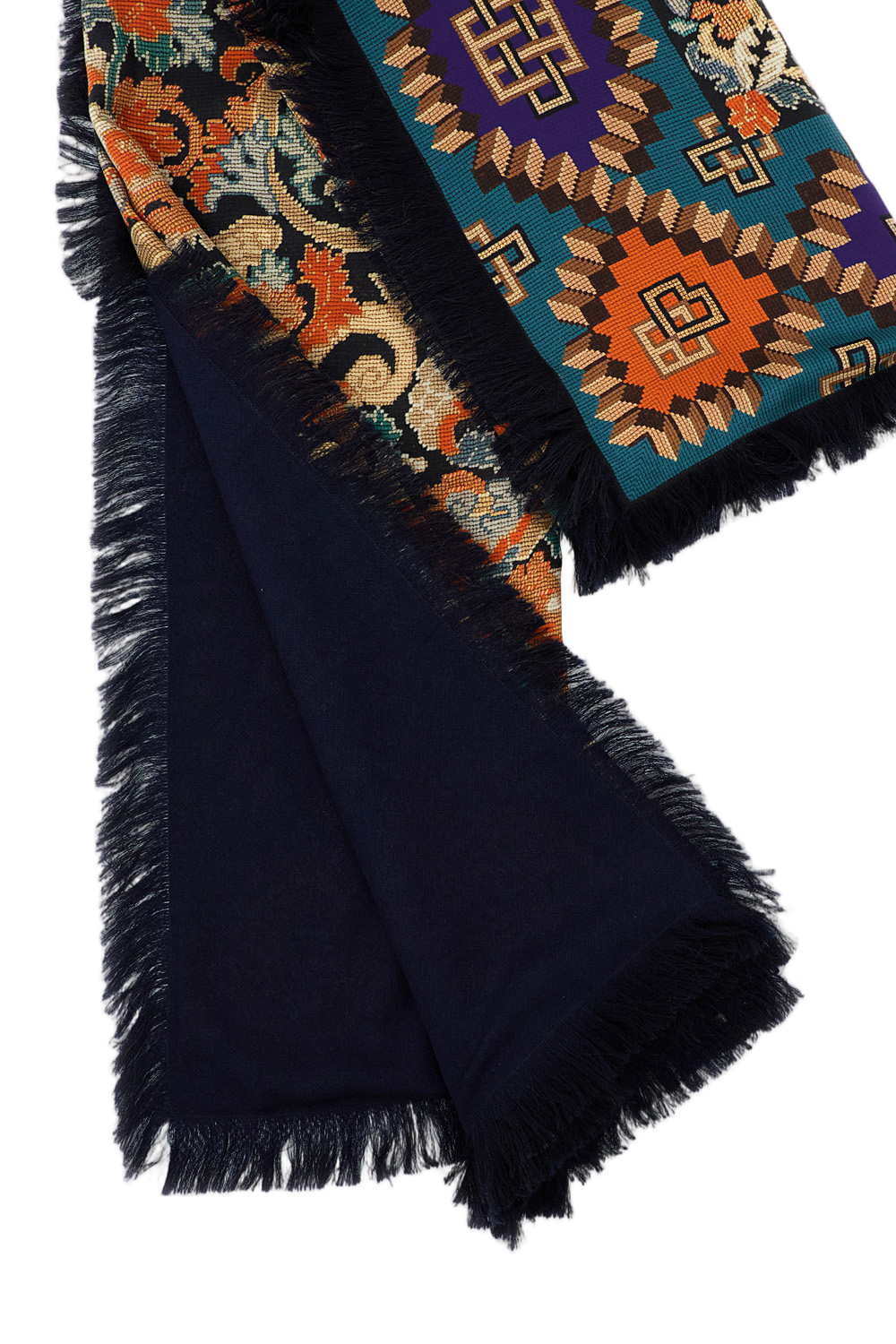 Multicolour Pattern Scarf With Hues