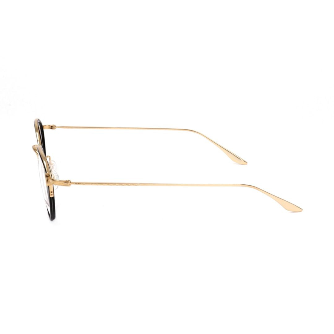 Bp5003 480fc Round Metal Frame Eyeglasses with Contrasting Accents