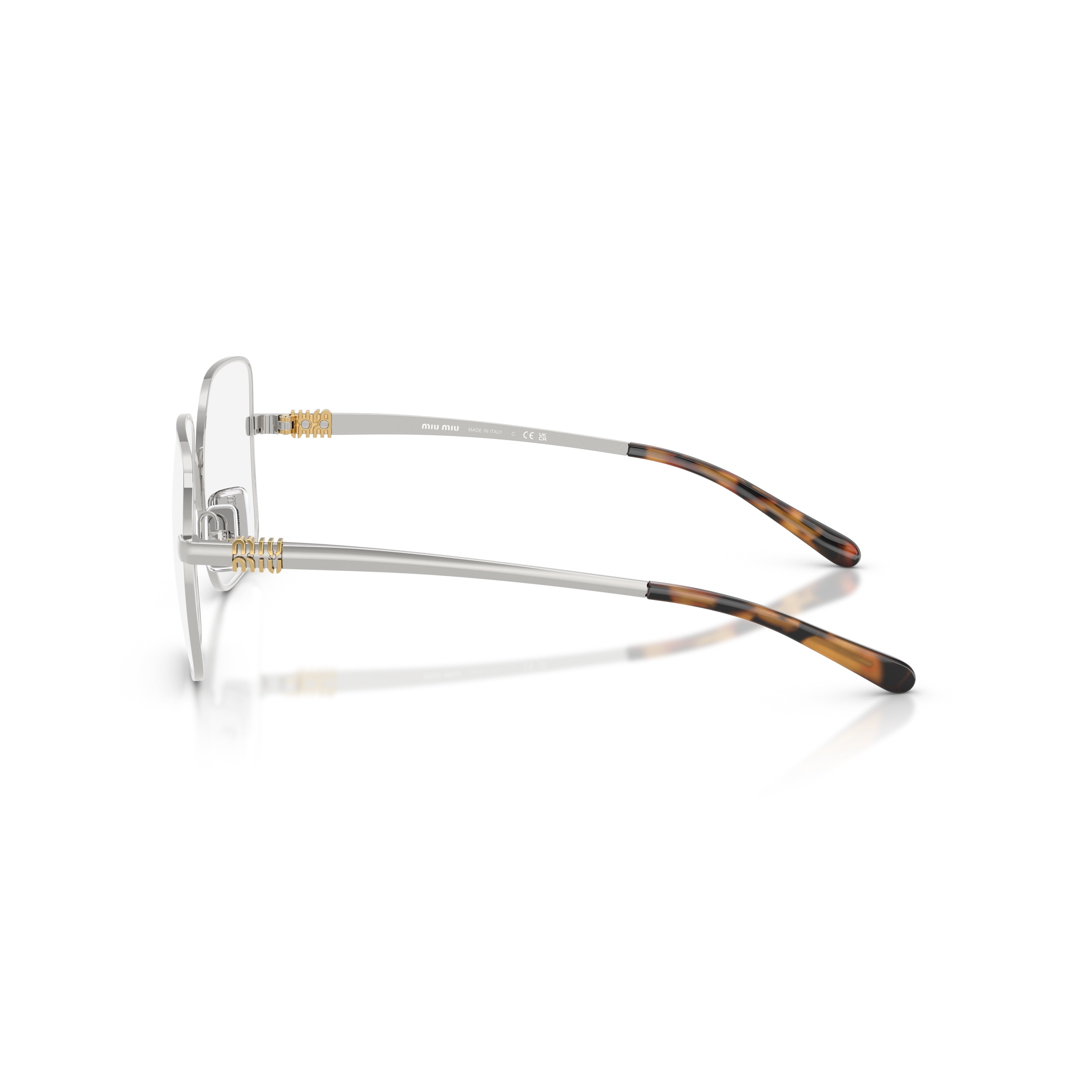 0mu 51yv Square Metal Frame Eyeglasses