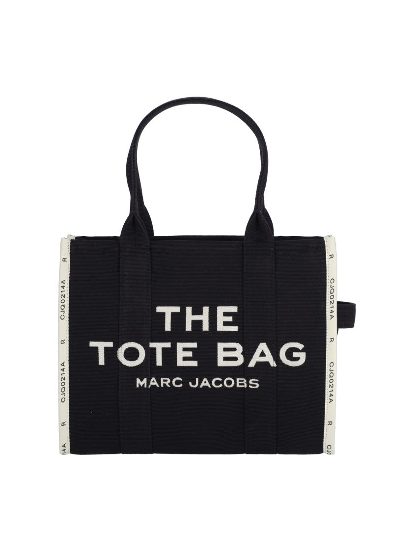 Duża torba shopper "The Jacquard Tote" – Czarna