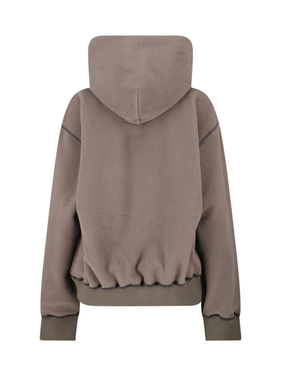 Teddy Taupe Fabric Hoodie
