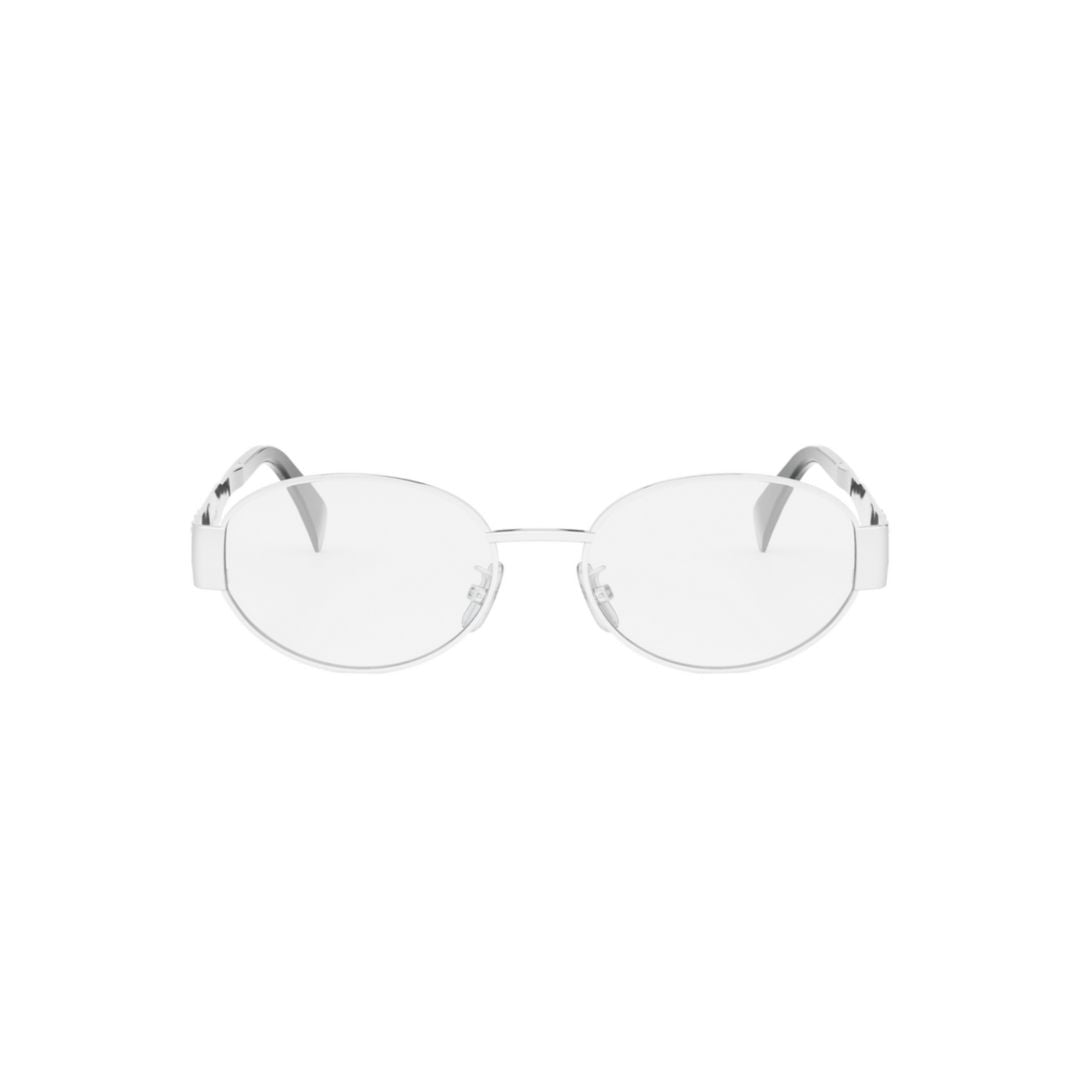 Cl50140u Oval Lens Metal Frame Eyeglasses
