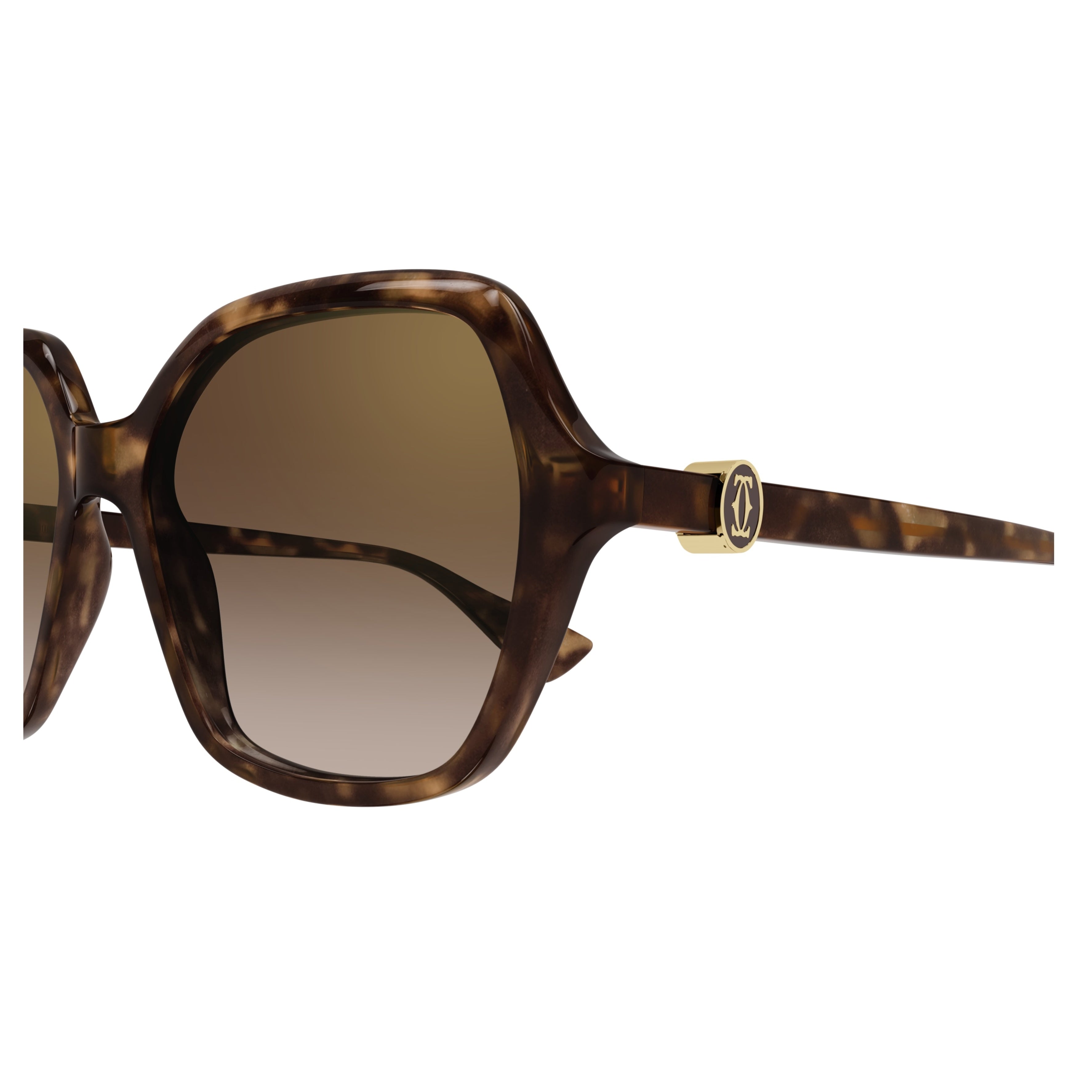 Ct0470s Oversized Tortoiseshell Geometric Sunglasses