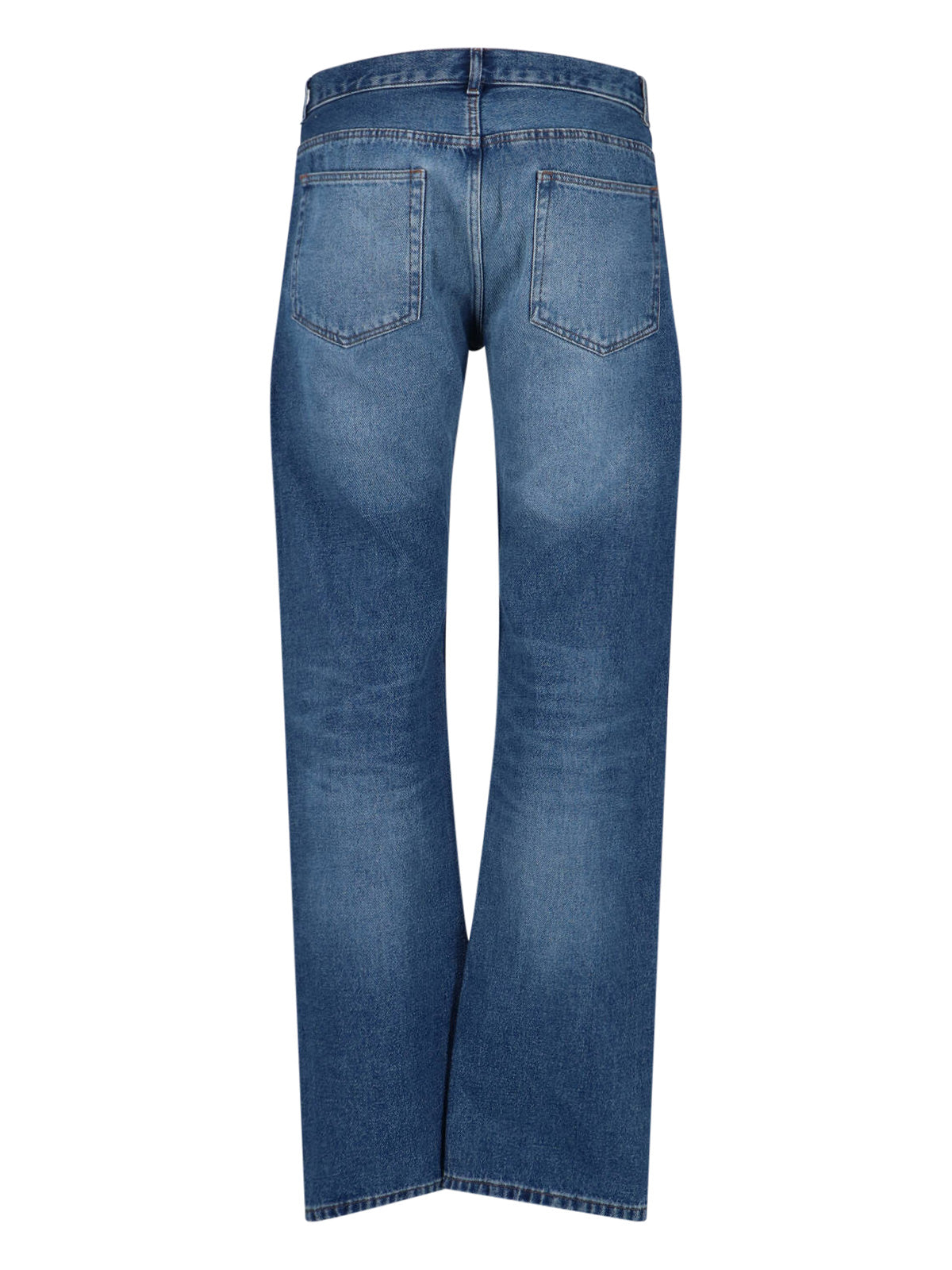 Straight Jeans In Light Blue Cotton Denim