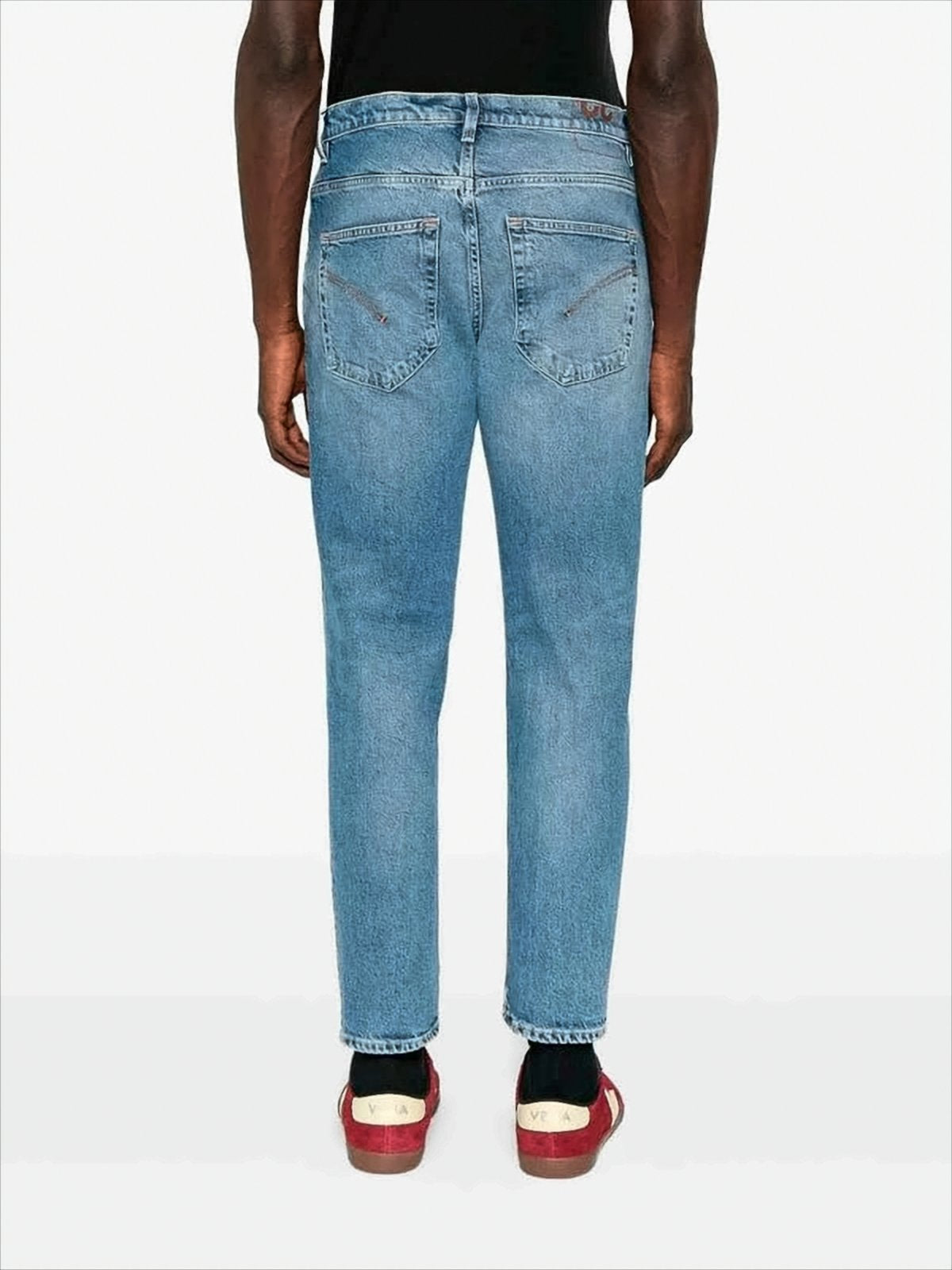 Straight-Leg Denim Jeans With Classic Five-Pocket Design